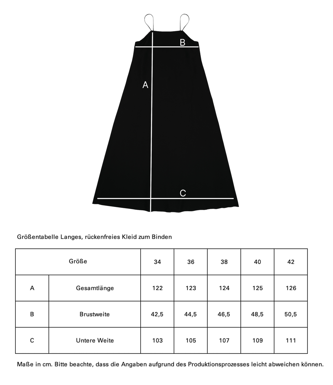 2ND-CHANCE 🫶🏼 Langes, rückenfreies Kleid zum Binden