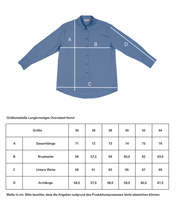 2ND-CHANCE 🫶🏼 Langärmeliges Oversized Hemd