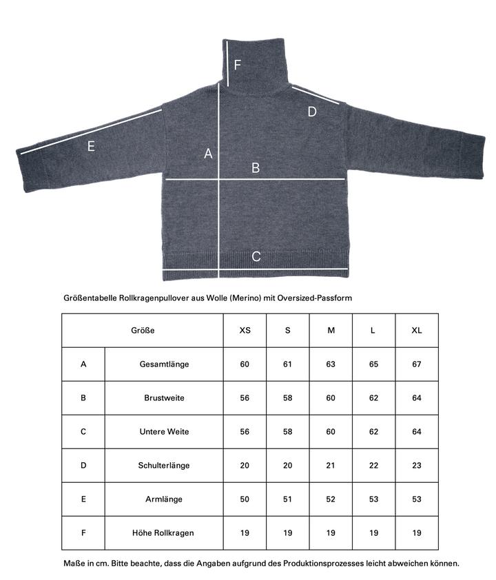 2ND-CHANCE I Rollkragenpullover aus Wolle (Merino) mit Oversized-Passform